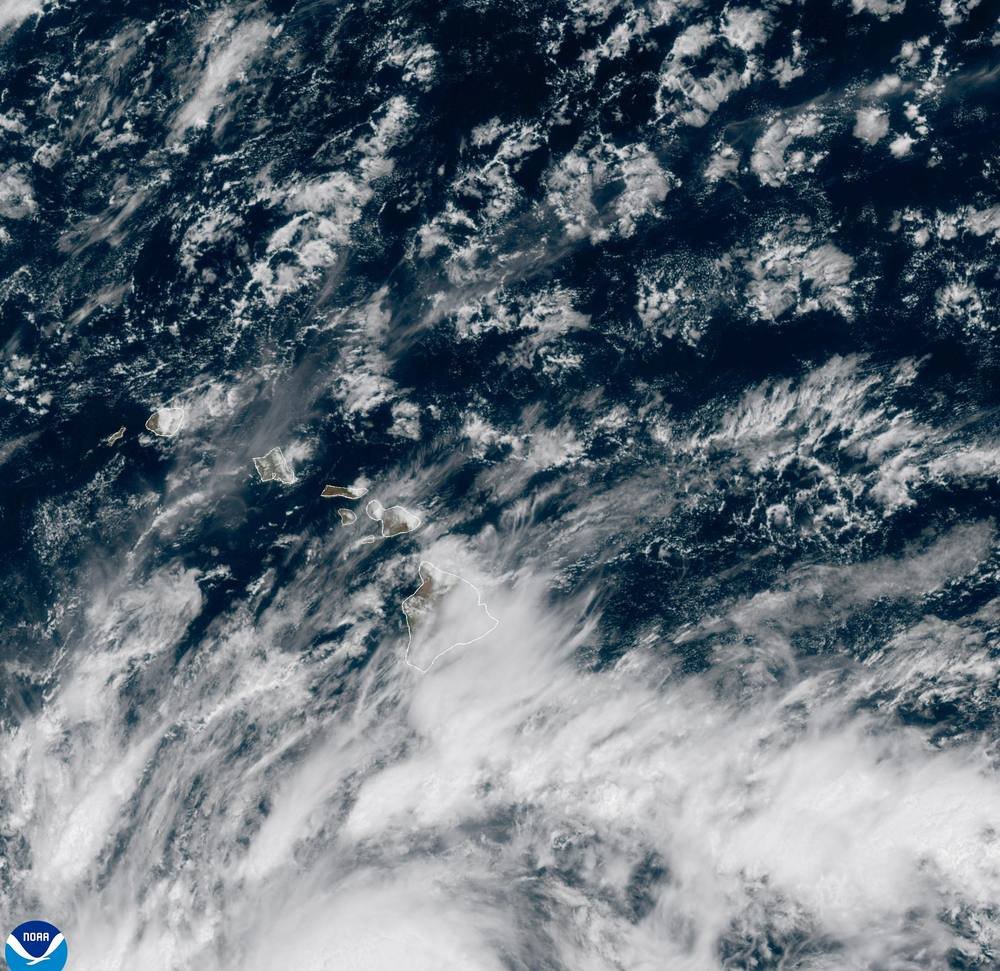 GOES-West satellite view of Hawaiʻi on September 24, 2026 during Hurricane Nolo